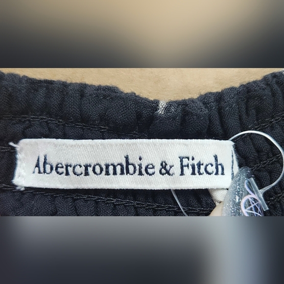 Abercrombie & Fitch Floral Hi Low Dress Black Ruffle Sundress Flower Size XSP - Picture 8 of 16